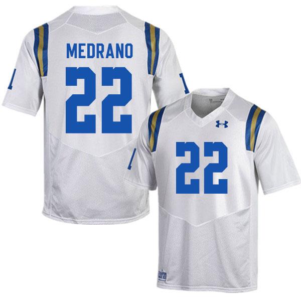 Men #22 Kain Medrano UCLA Bruins College Football Jerseys Sale-White - Click Image to Close